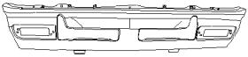 VAUNER 108802409 - DATSUN 1200*FALDON PARAGOLPES DELANTERO