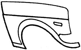 VAUNER 108802411 - DATSUN 1200*ALETA DELANTERA DCH