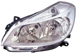 VAUNER 10119461002 - RENAULT CLIO 05-*FARO IZQ C/REG ELE (INT CROM)