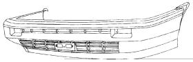 VAUNER 108900108 - TOYOTA COROLLA AE80/82 83-85*PARAGOLPES