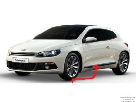 FAMILIA VW 1K88549399B9 - Moldura de puerta delantera izquierda negra satinada 1K88549