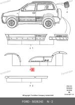 FORD 5028242 - FRANJA LATERAL