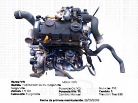 FAMILIA VW BRS - Motor VW Transporter T5 (1.9 TDI - Código BRS) - REVISADO